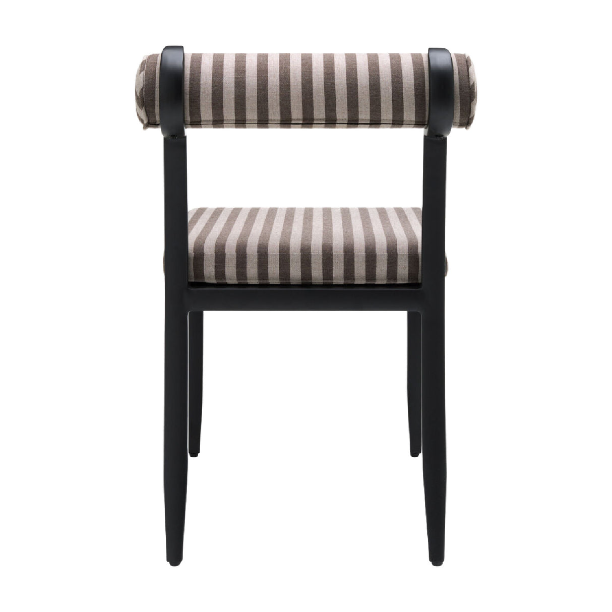 Modern European furniture - Black Aluminum Outdoor Dining Chairs (2) - www.oroa.com