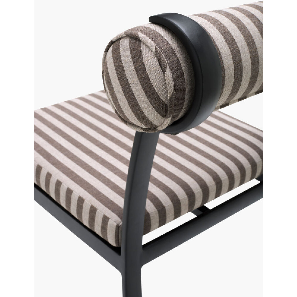Modern European furniture - Black Aluminum Outdoor Dining Chairs (2) - www.oroa.com