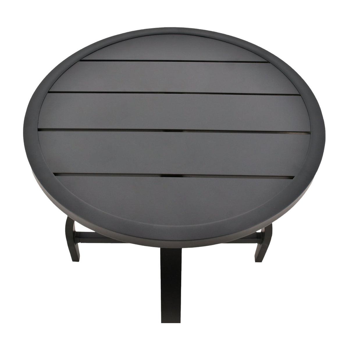 Modern European furniture - Black Aluminum Outdoor End Table - www.oroa.com
