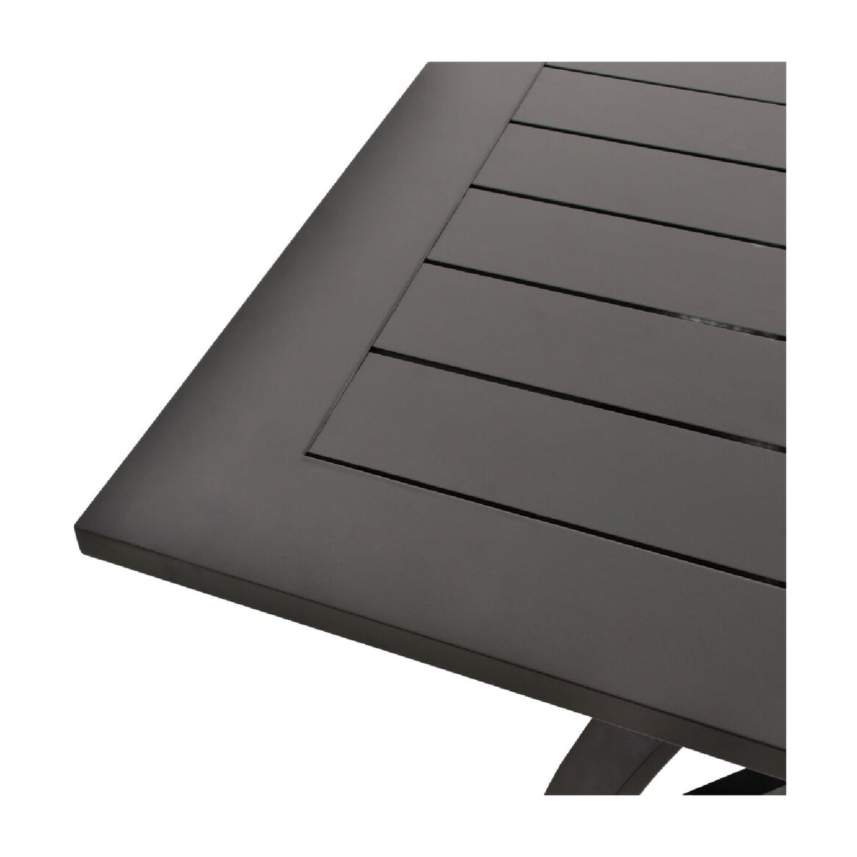 Modern European furniture - Black Aluminum Outdoor Dining Table - www.oroa.com