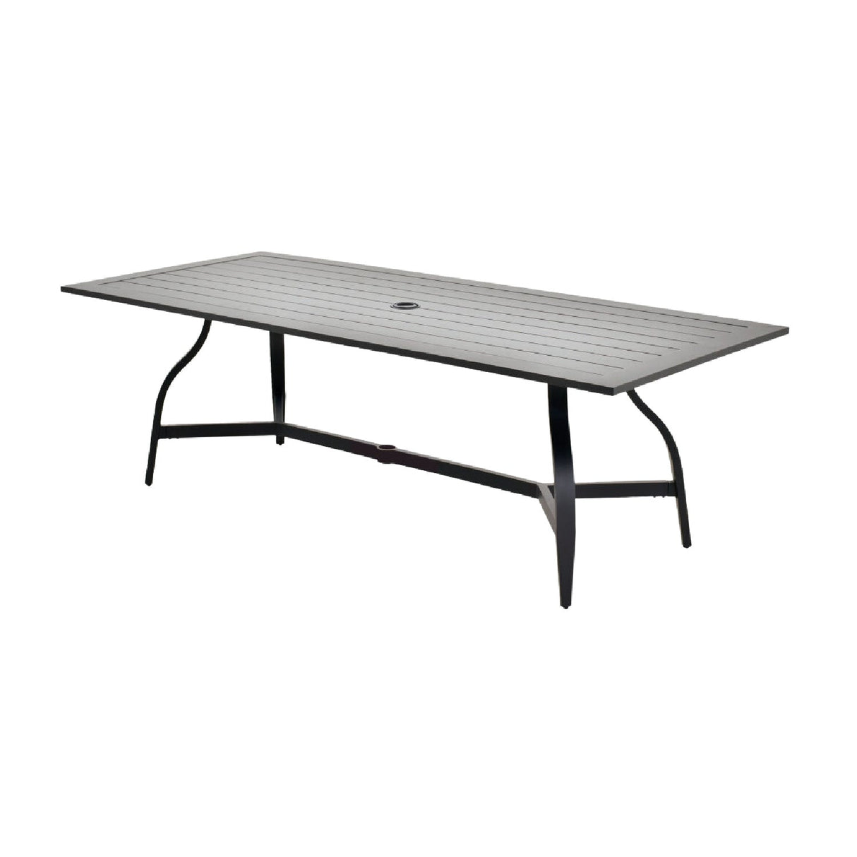 Modern European furniture - Black Aluminum Outdoor Dining Table - www.oroa.com
