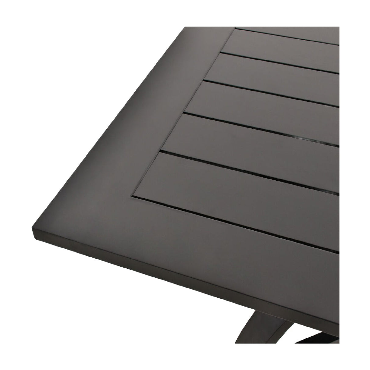 Modern European furniture - Black Aluminum Outdoor Dining Table - www.oroa.com