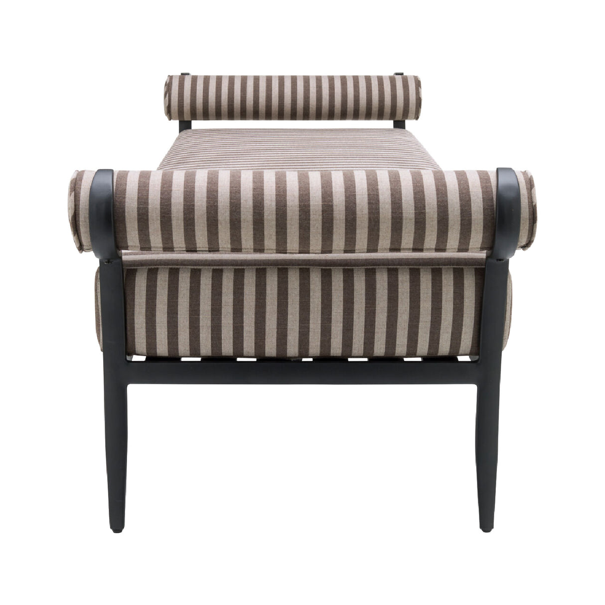 Modern European furniture - Black Aluminum Outdoor Bench - www.oroa.com