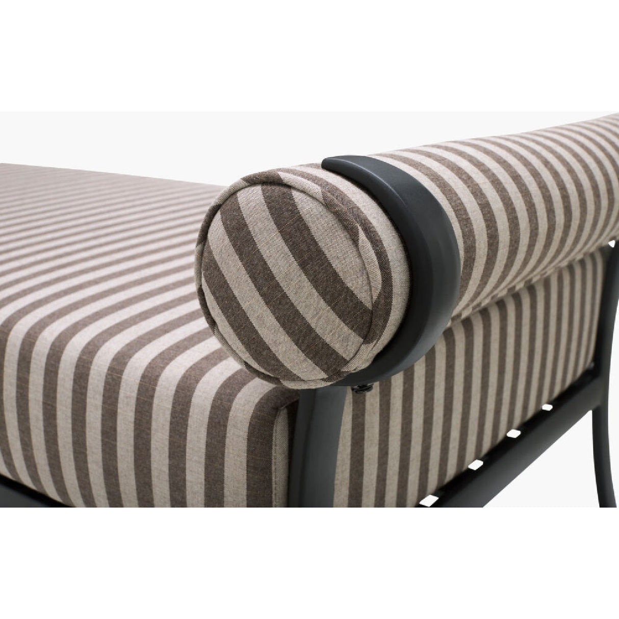 Modern European furniture - Black Aluminum Outdoor Bench - www.oroa.com