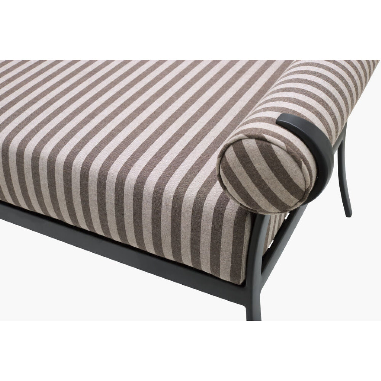 Modern European furniture - Black Aluminum Outdoor Bench - www.oroa.com