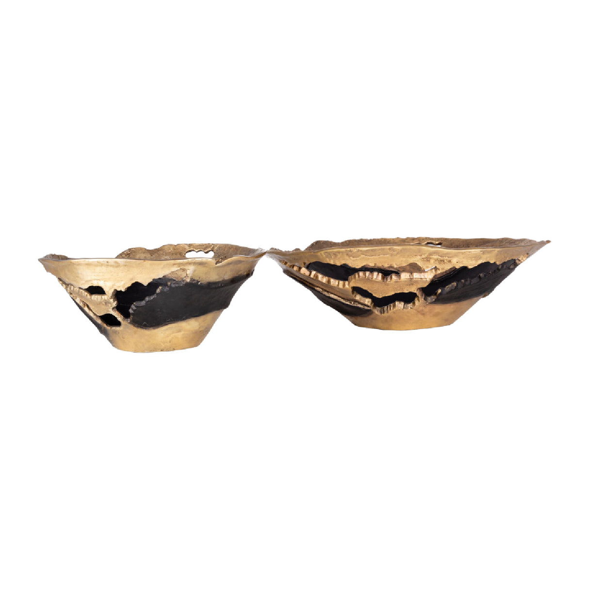 Modern European furniture - Antiqued Aluminum Decorative Bowls (2) - www.oroa.com