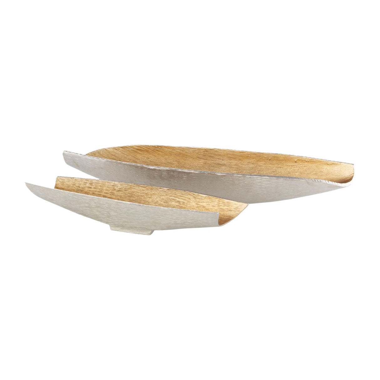 Modern European furniture - Gold Antiqued Aluminum Bowls (2) - www.oroa.com