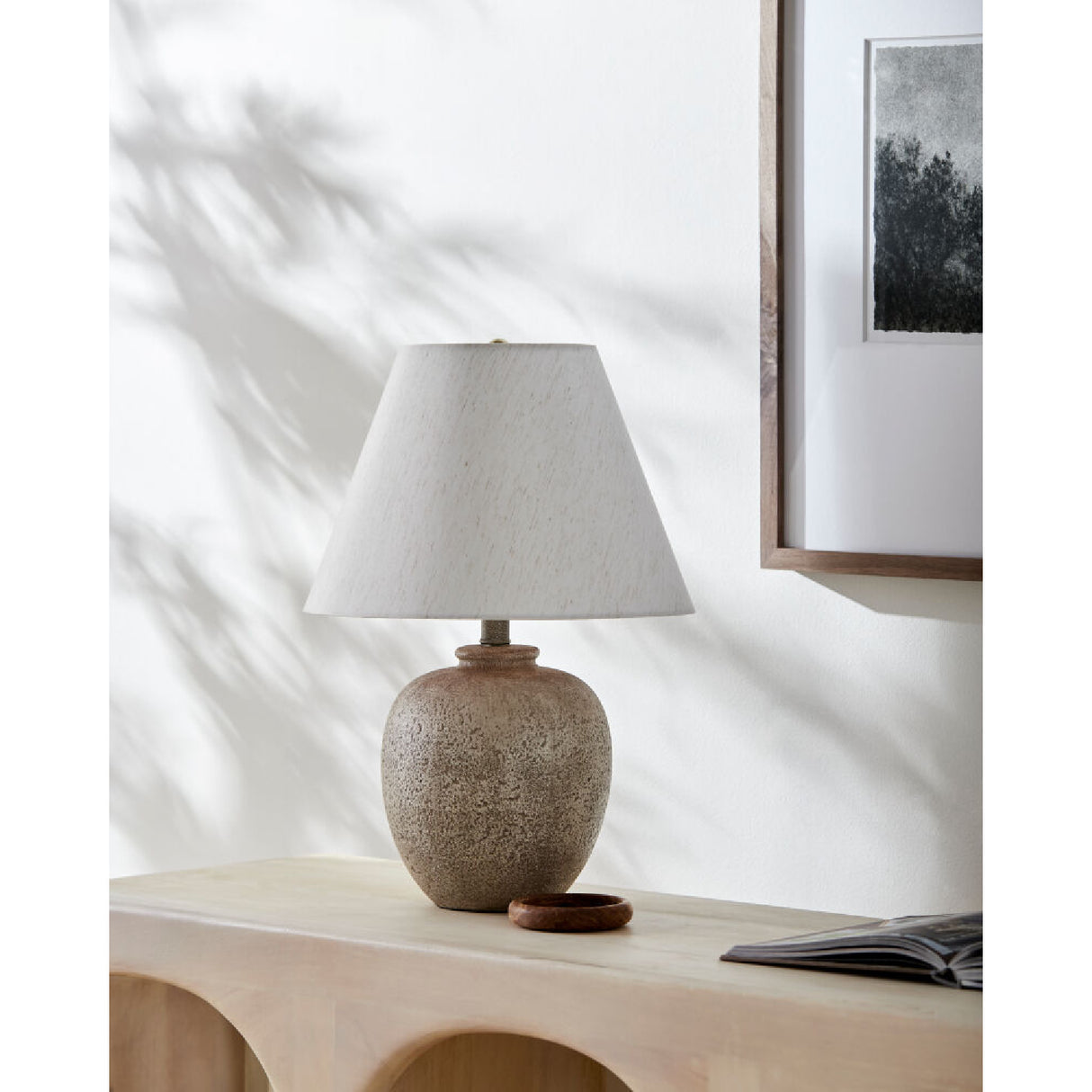 Modern European furniture - Gray Ceramic Accent Table Lamp - www.oroa.com