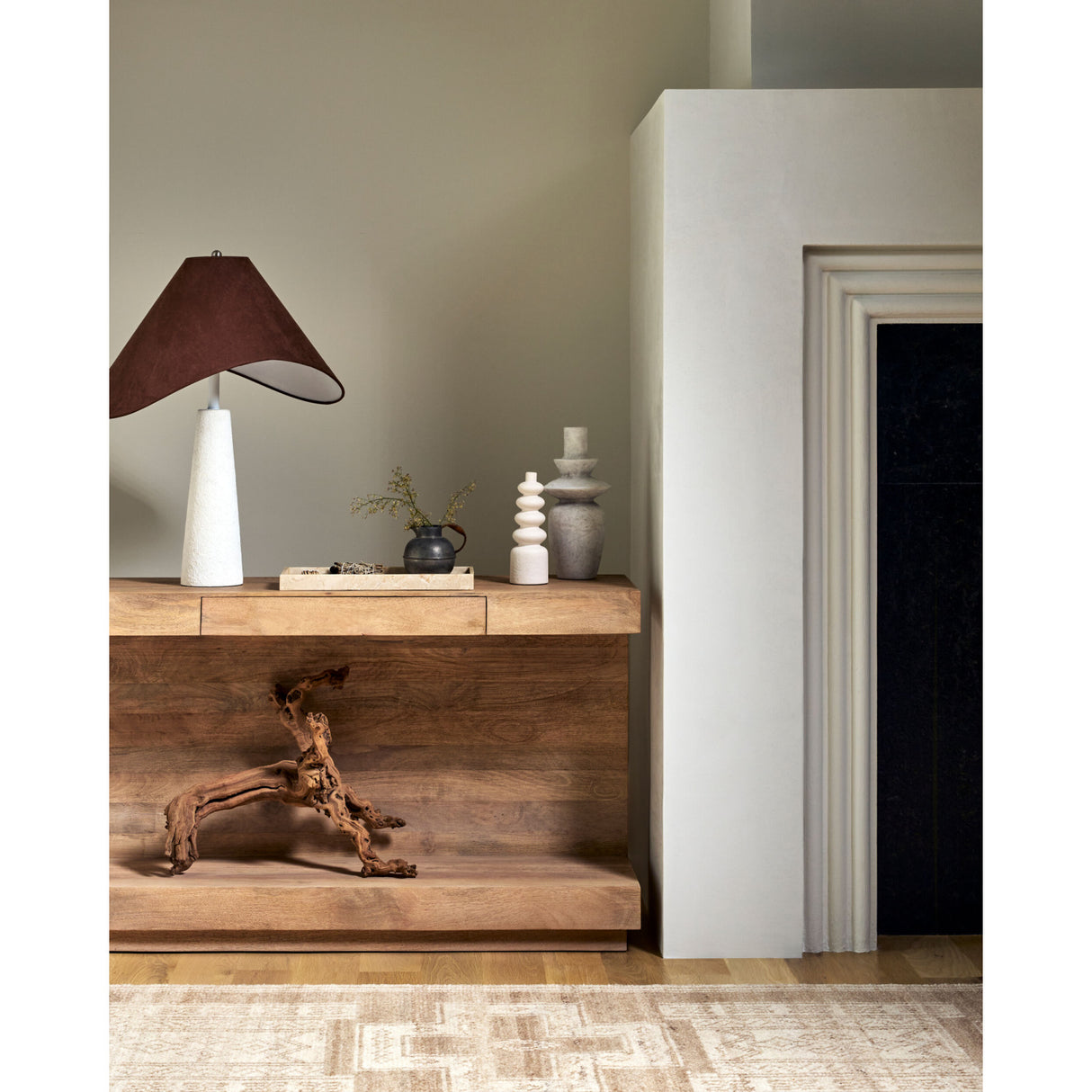 Tan Shade Accent Table Lamp | Oroa.com