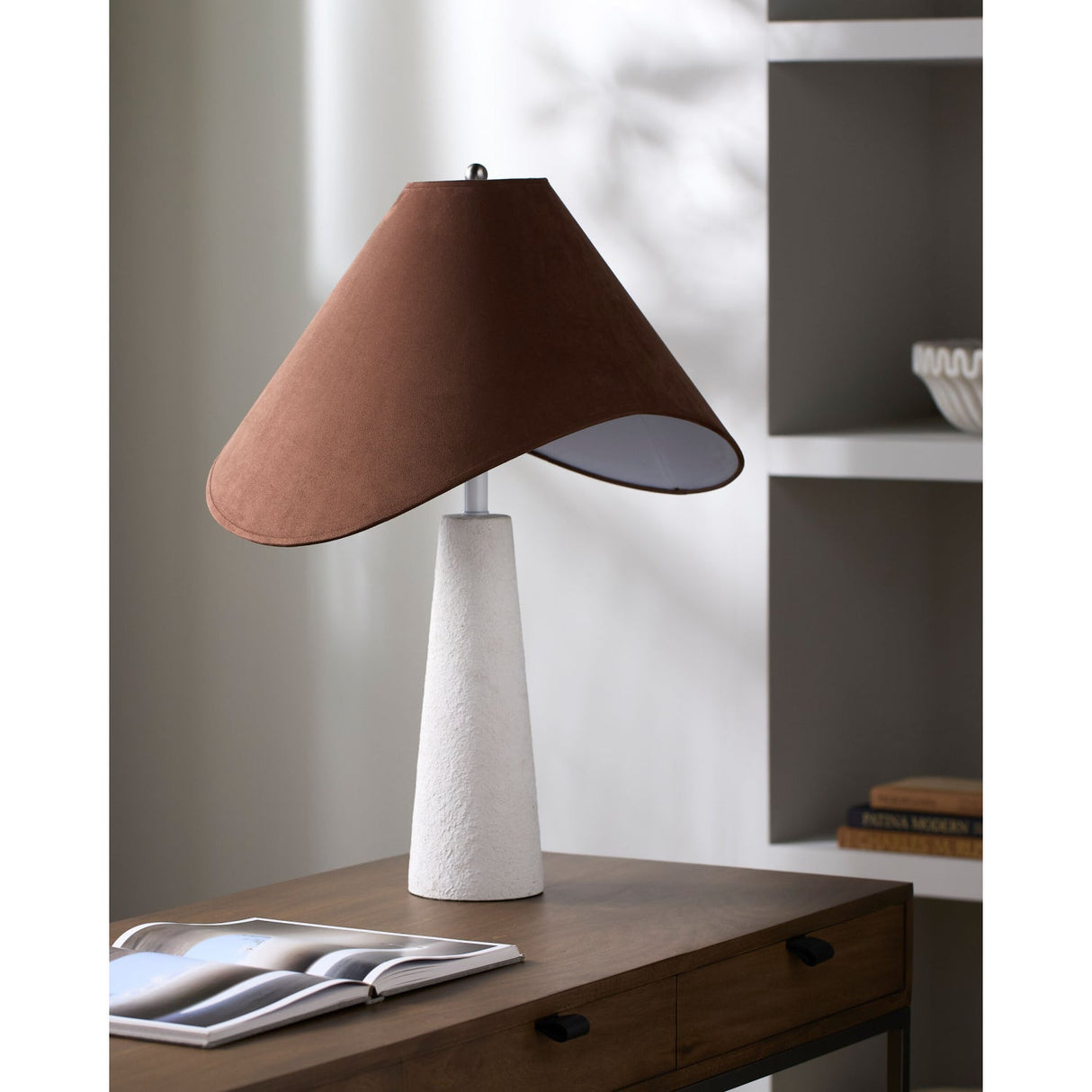 Modern European furniture - Tan Shade Accent Table Lamp - www.oroa.com