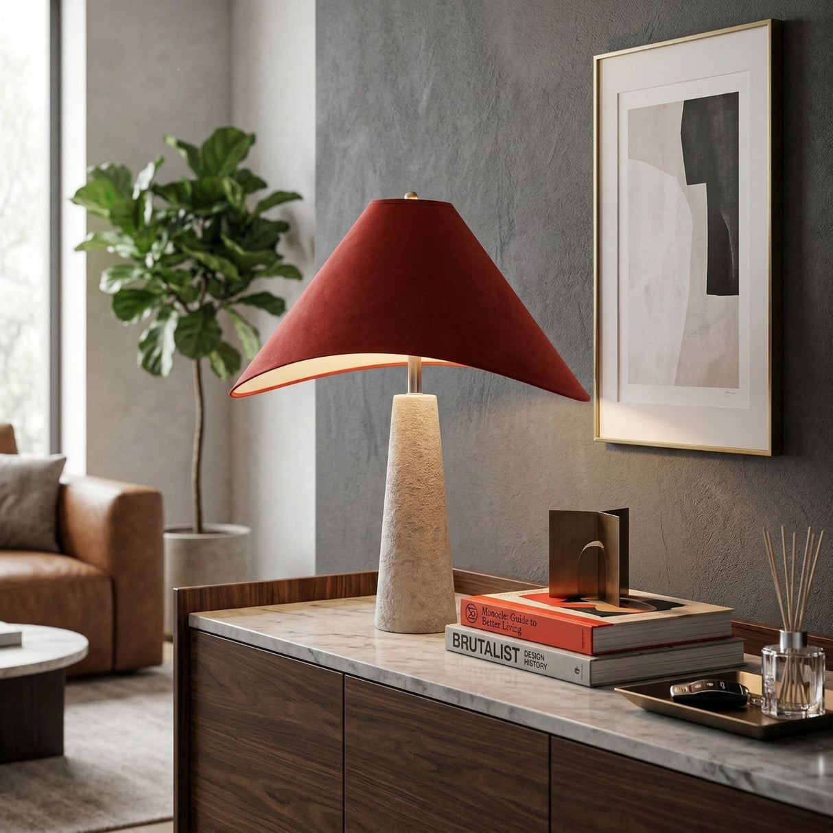 Modern European furniture - Cotton Shade Table Lamp - www.oroa.com