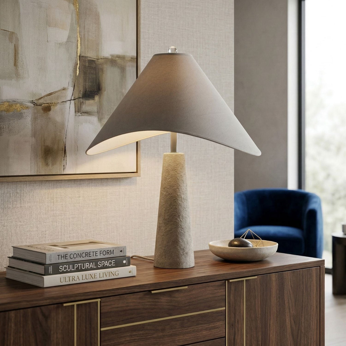 Modern European furniture - Cotton Shade Table Lamp - www.oroa.com
