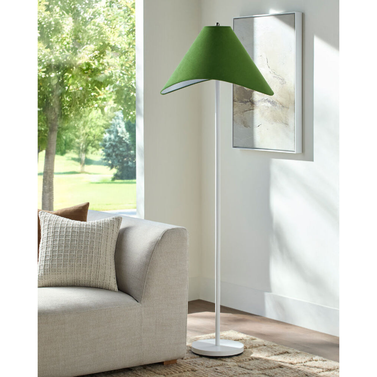 Cotton Shade Accent Floor Lamp | Oroa.com