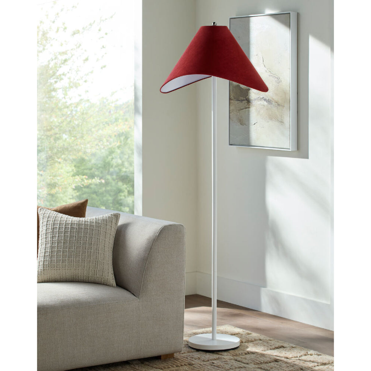 Cotton Shade Accent Floor Lamp | Oroa.com