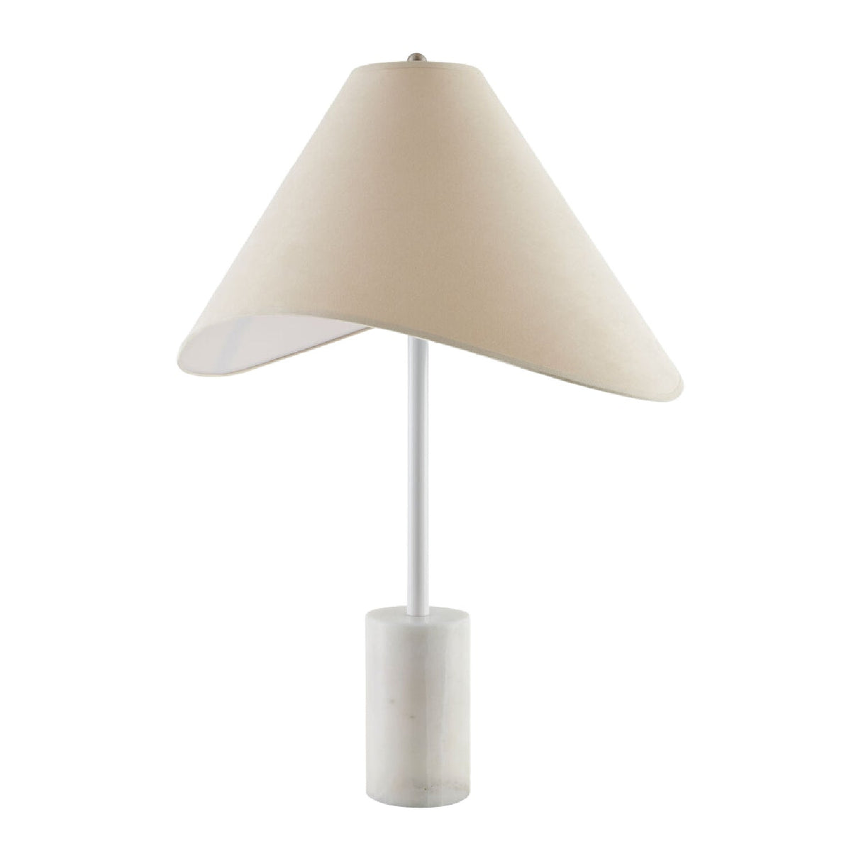 Modern European furniture - Marble Base Cotton Table Lamp - www.oroa.com