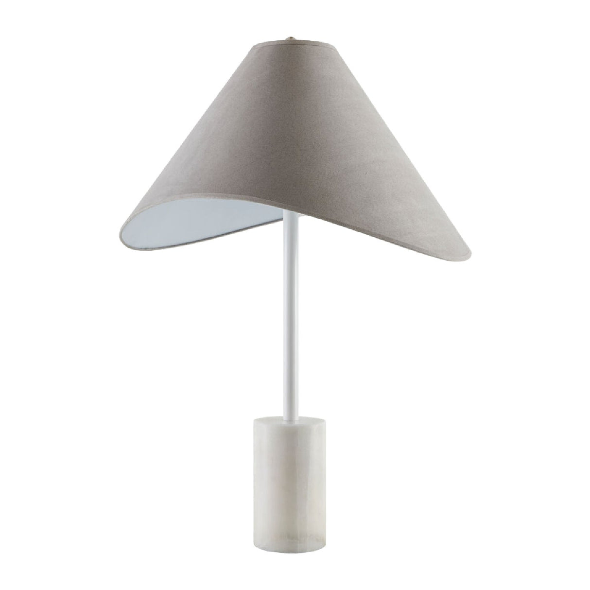 Modern European furniture - Marble Base Cotton Table Lamp - www.oroa.com