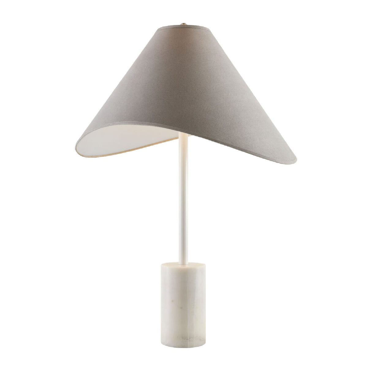 Modern European furniture - Marble Base Cotton Table Lamp - www.oroa.com