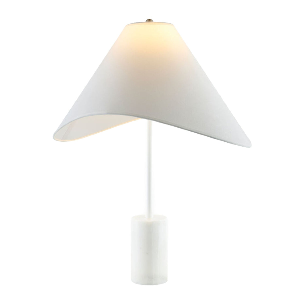 Modern European furniture - Marble Base Cotton Table Lamp - www.oroa.com