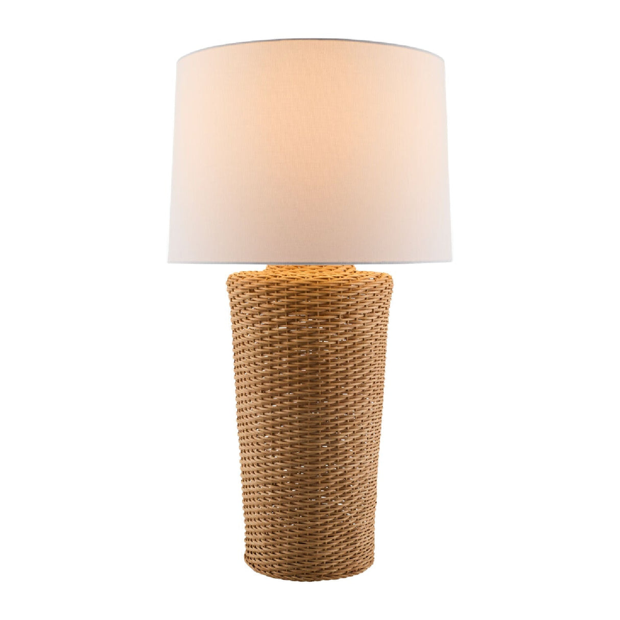 Modern European furniture - Rattan Woven Accent Table Lamp - www.oroa.com