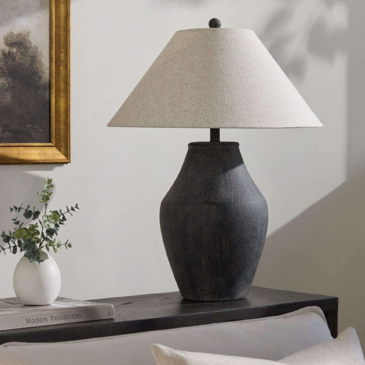 Modern European furniture - Textured Ceramic Accent Table Lamp - www.oroa.com