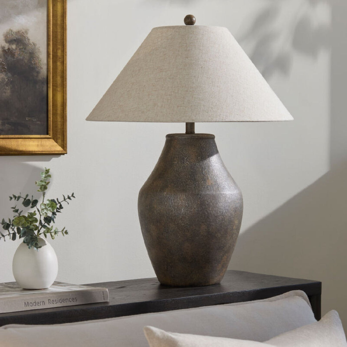 Modern European furniture - Textured Ceramic Accent Table Lamp - www.oroa.com