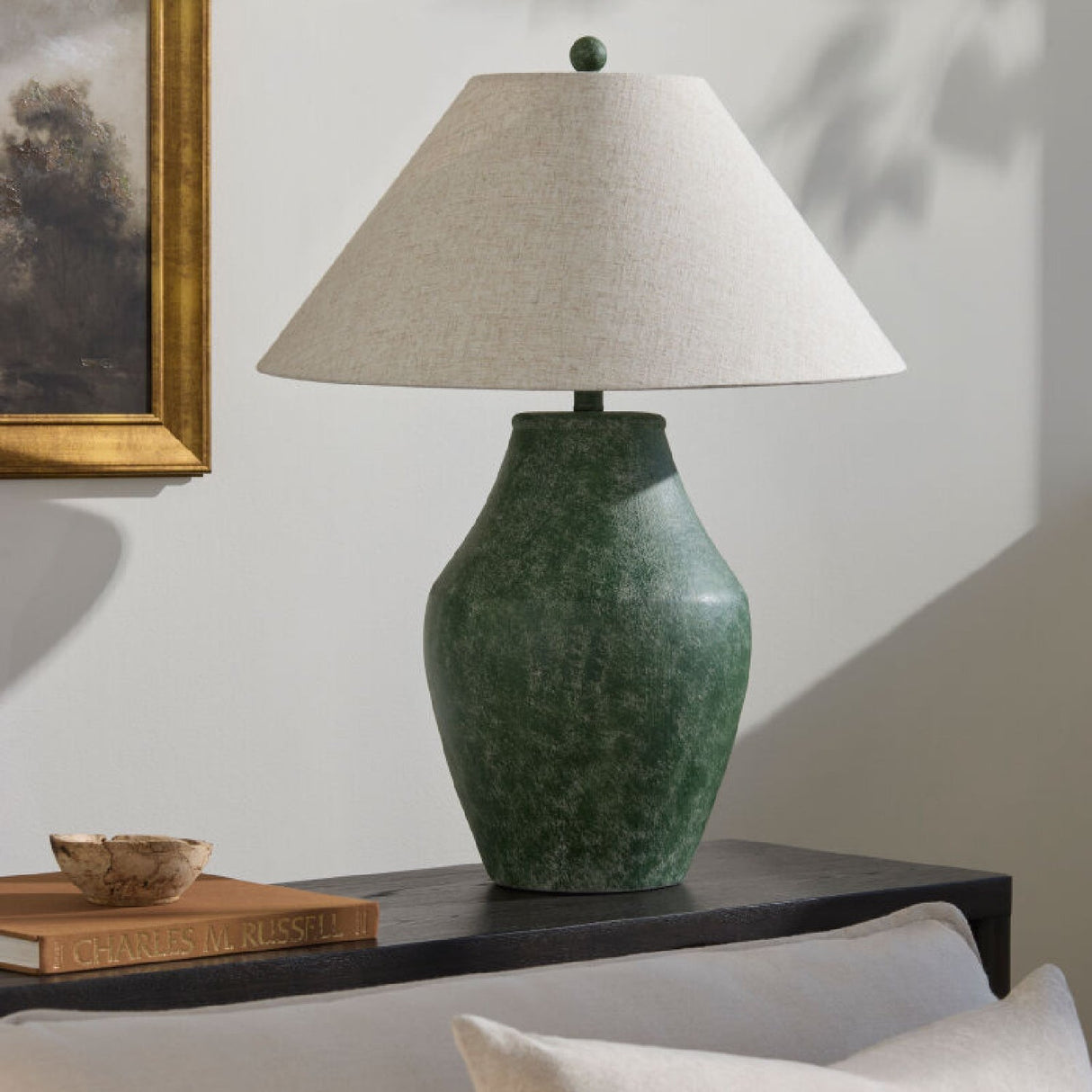 Modern European furniture - Textured Ceramic Accent Table Lamp - www.oroa.com