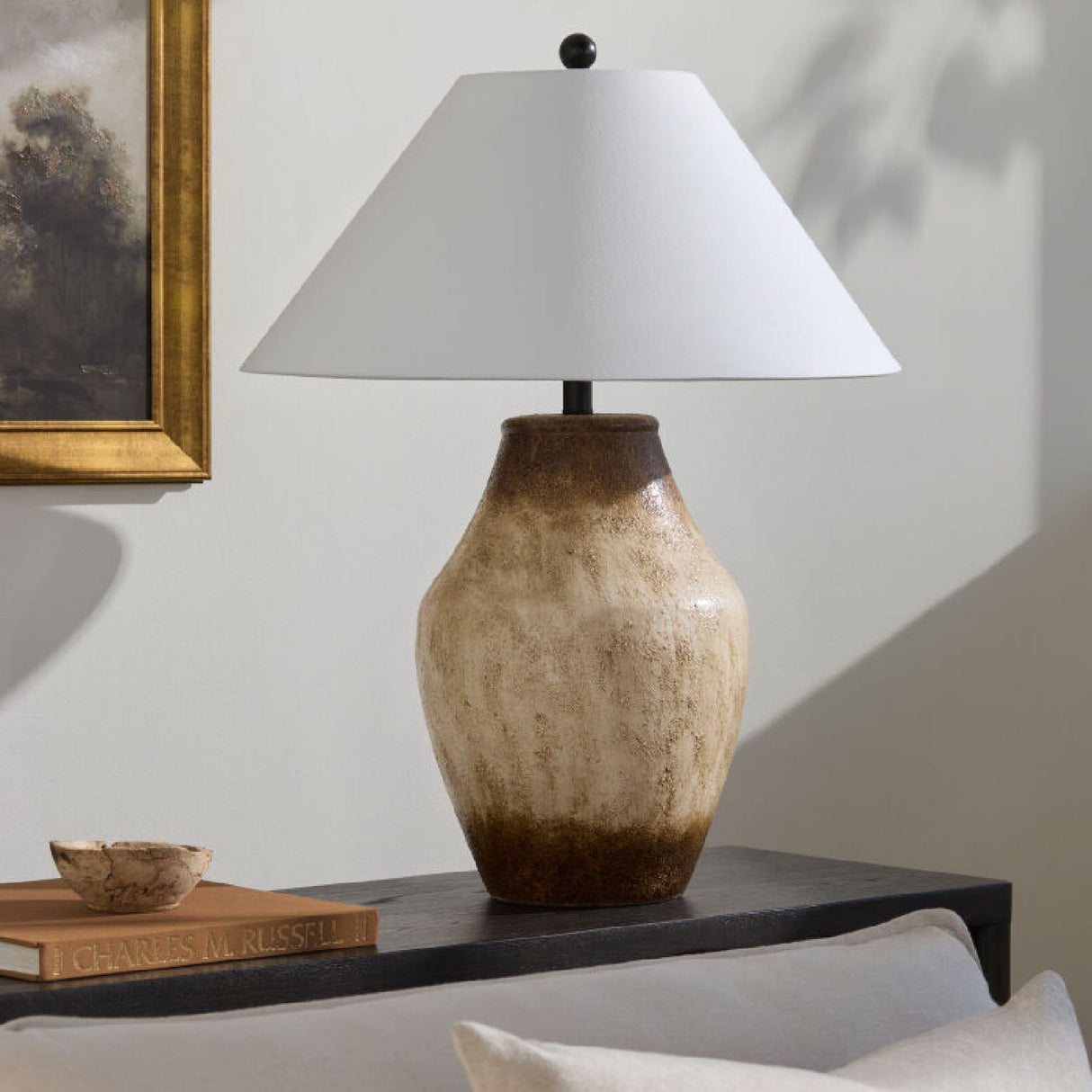 Modern European furniture - Ceramic Base Accent Table Lamp - www.oroa.com
