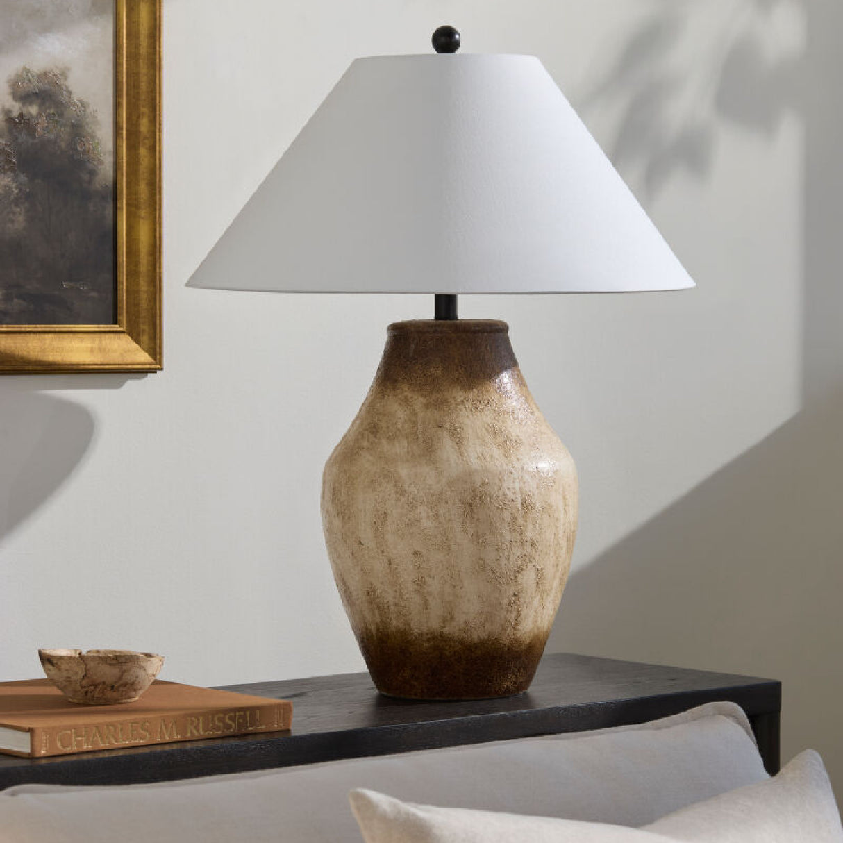 Modern European furniture - Ceramic Base Accent Table Lamp - www.oroa.com