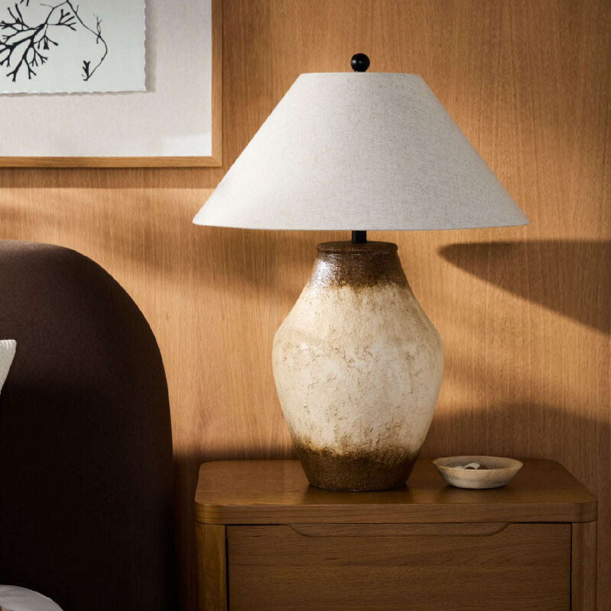 Modern European furniture - Textured Ceramic Accent Table Lamp - www.oroa.com