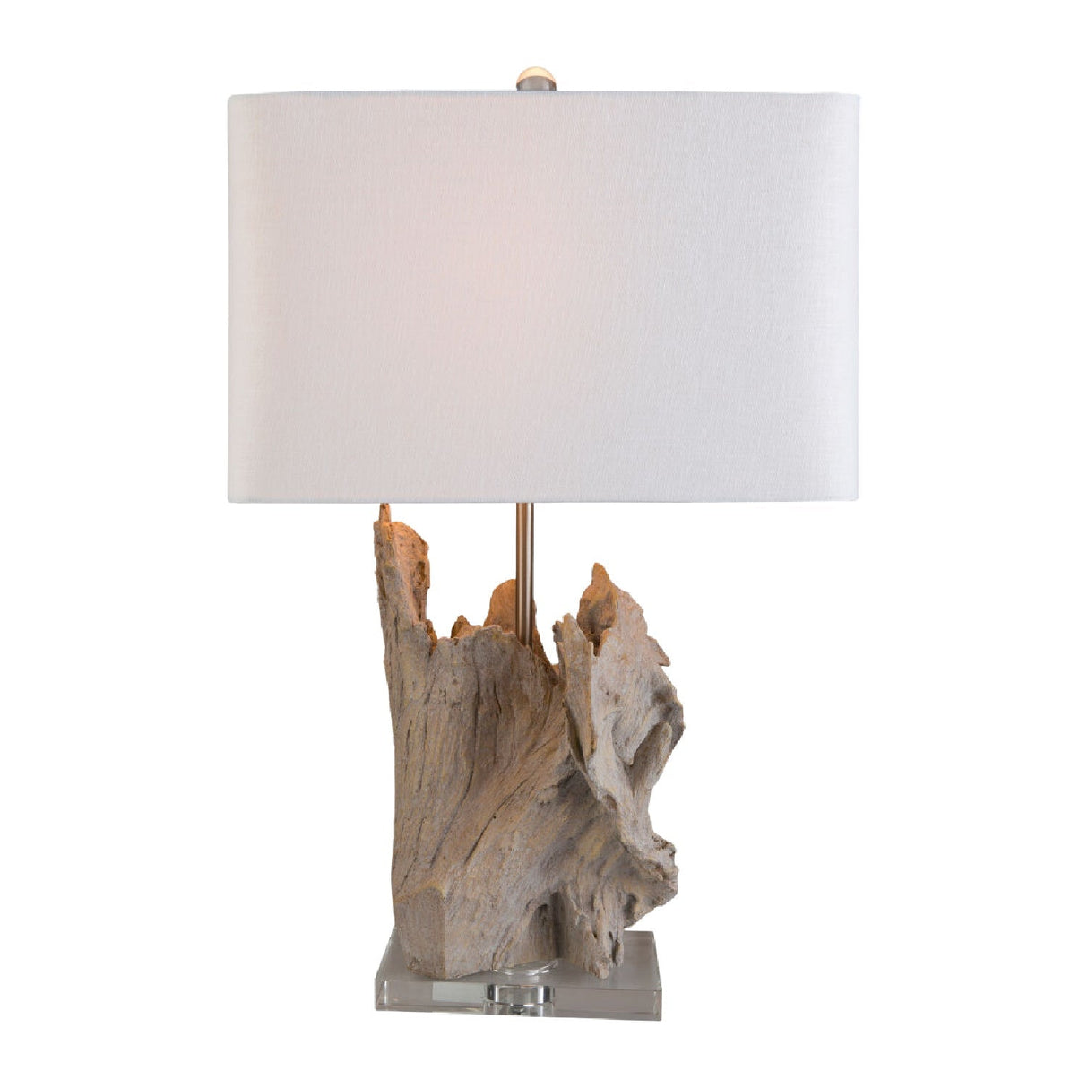 Modern European furniture - Organic Wooden-Look Table Lamp - www.oroa.com