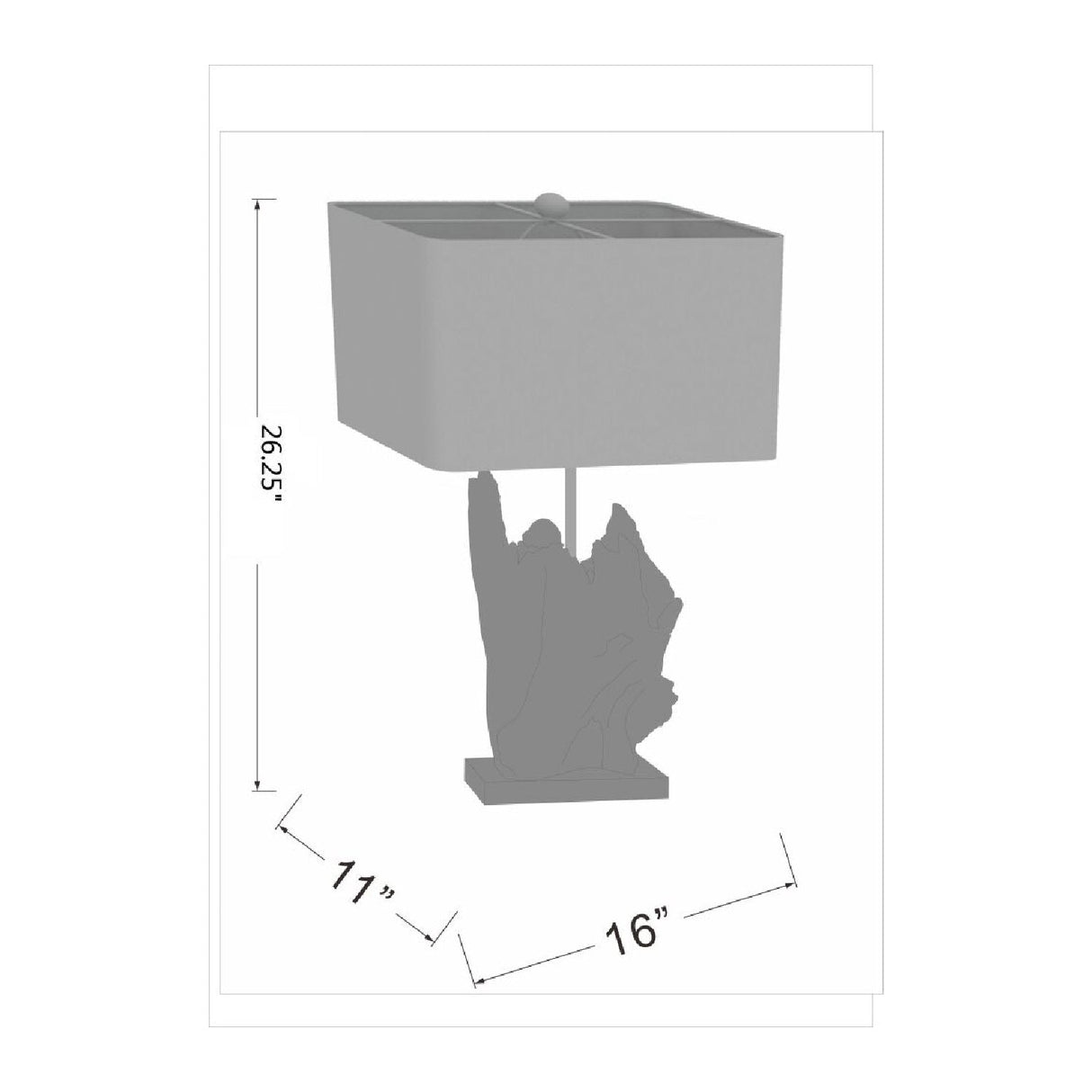 Modern European furniture - Organic Wooden-Look Table Lamp - www.oroa.com