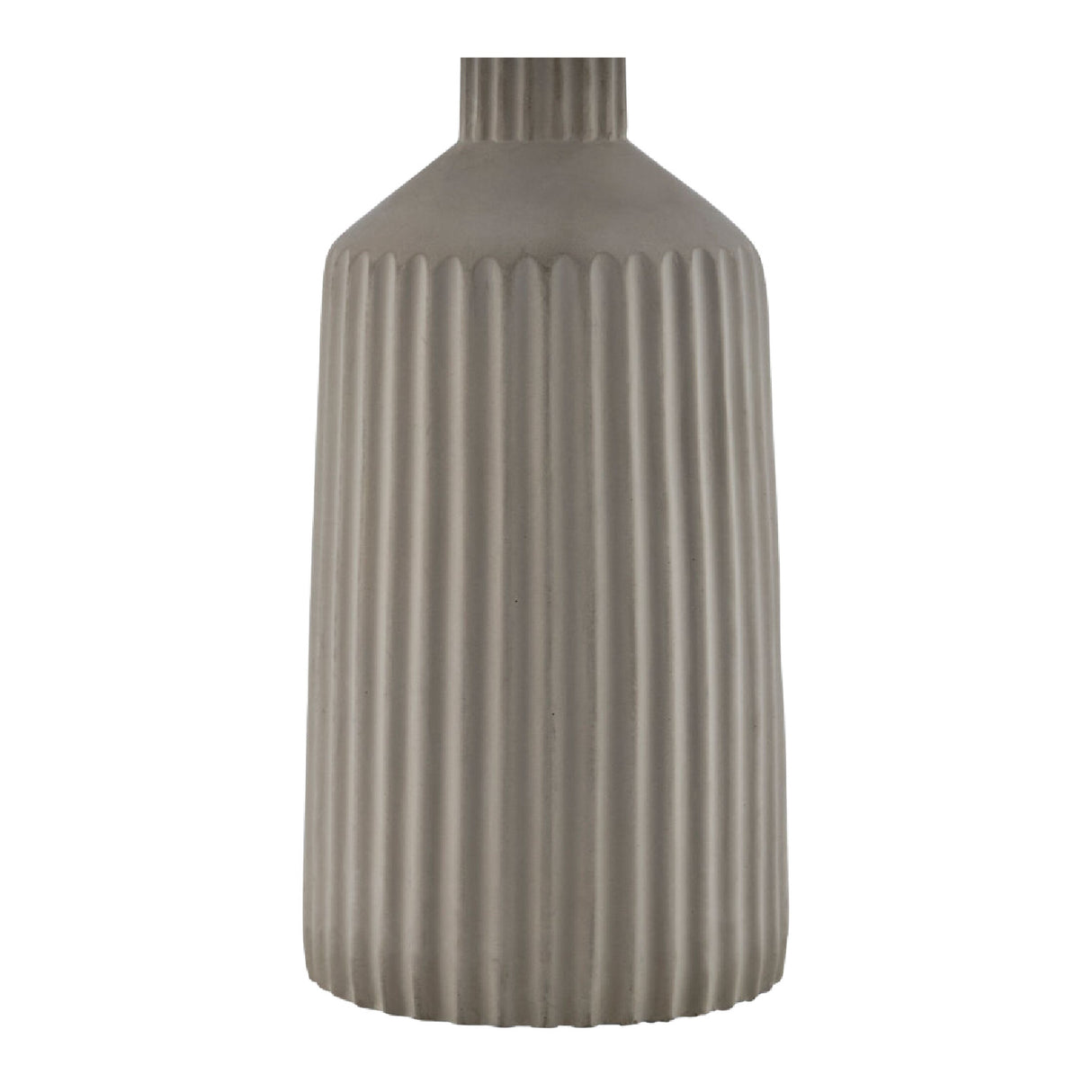 Gray Fluted Concrete Table Lamp | Oroa.com