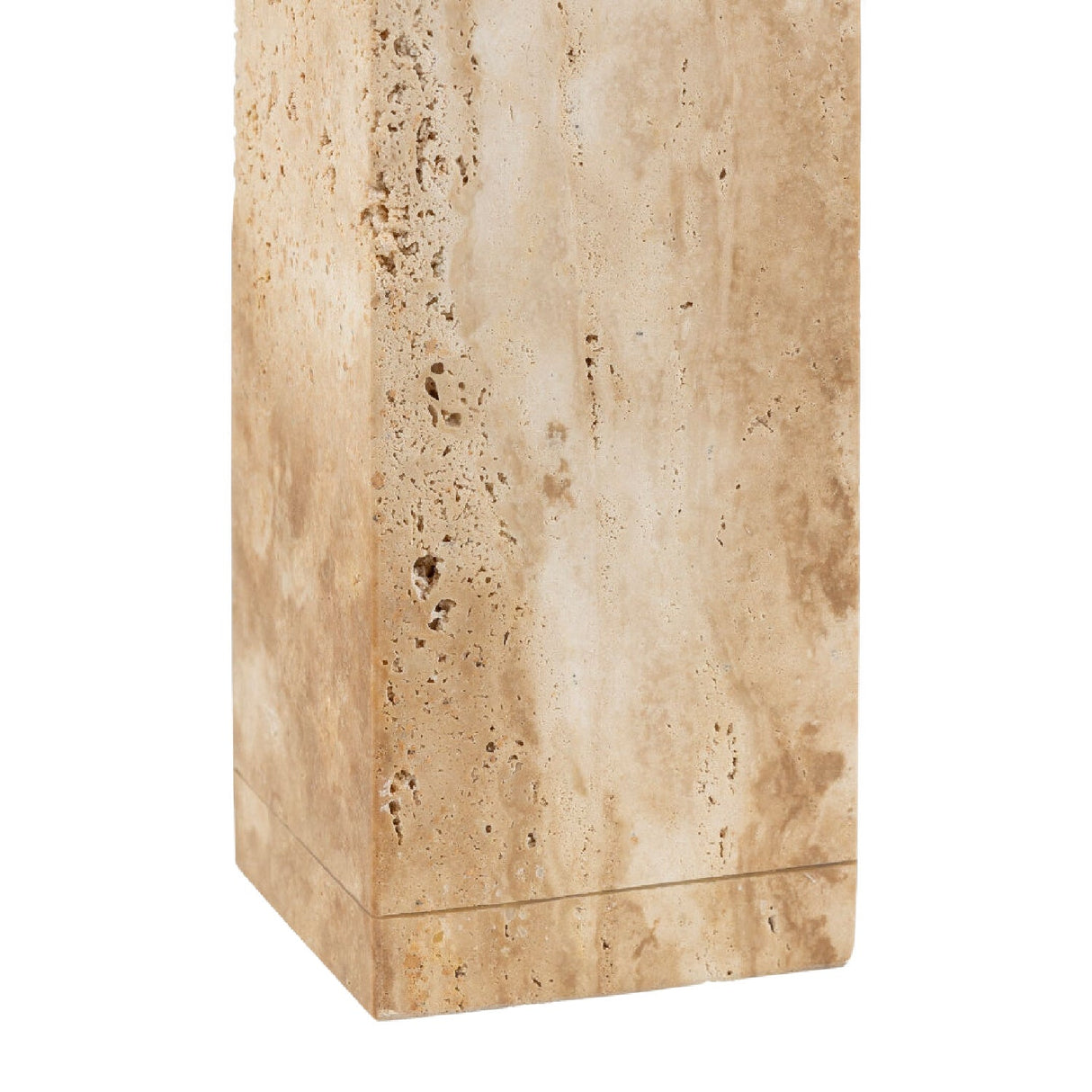 Modern European furniture - Travertine Cream Linen Table Lamp - www.oroa.com