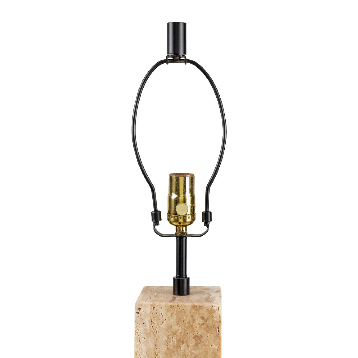 Modern European furniture - Travertine Cream Linen Table Lamp - www.oroa.com