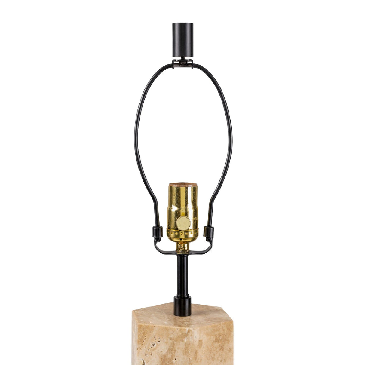 Modern European furniture - Travertine Cream Linen Table Lamp - www.oroa.com