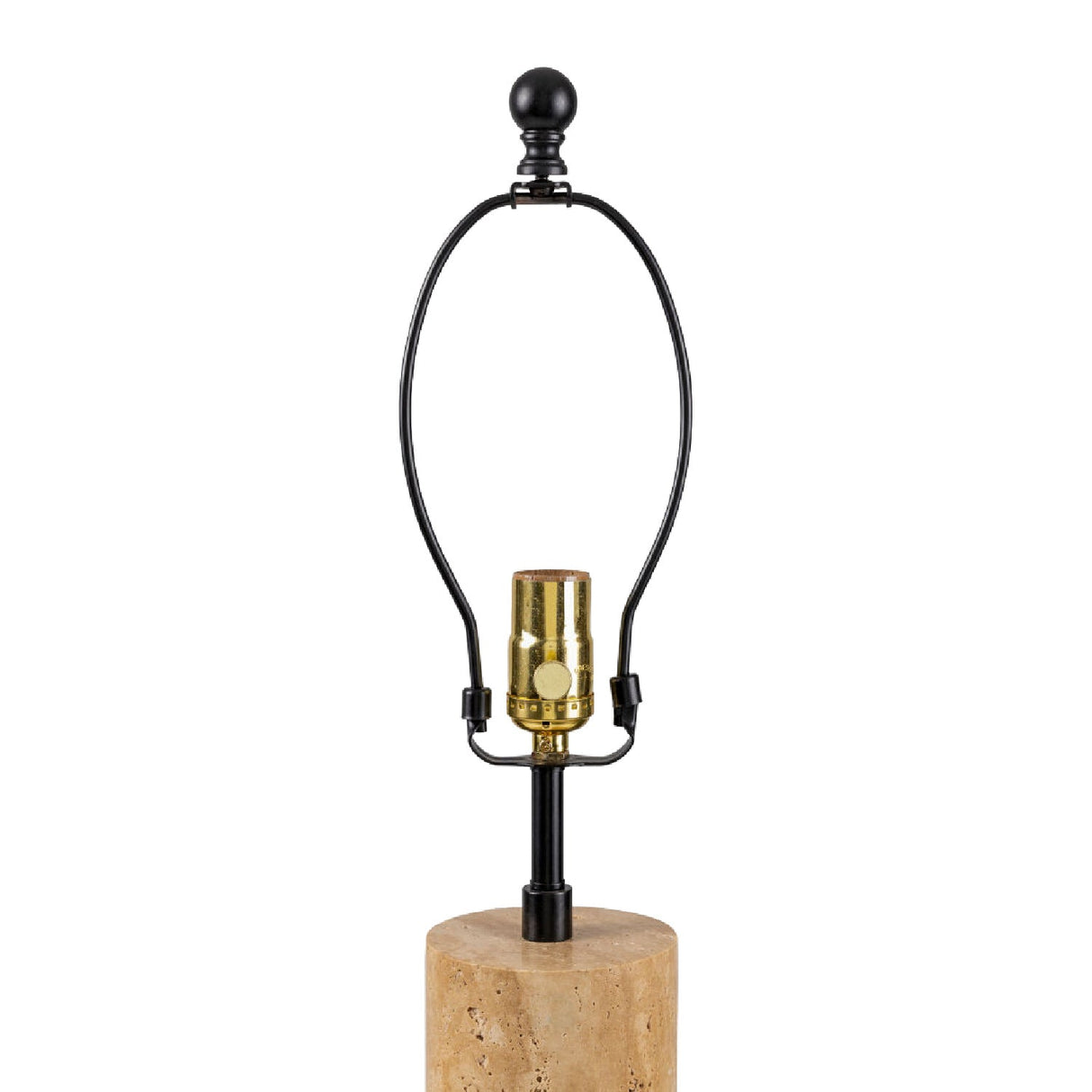 Modern European furniture - Travertine Cream Linen Table Lamp - www.oroa.com
