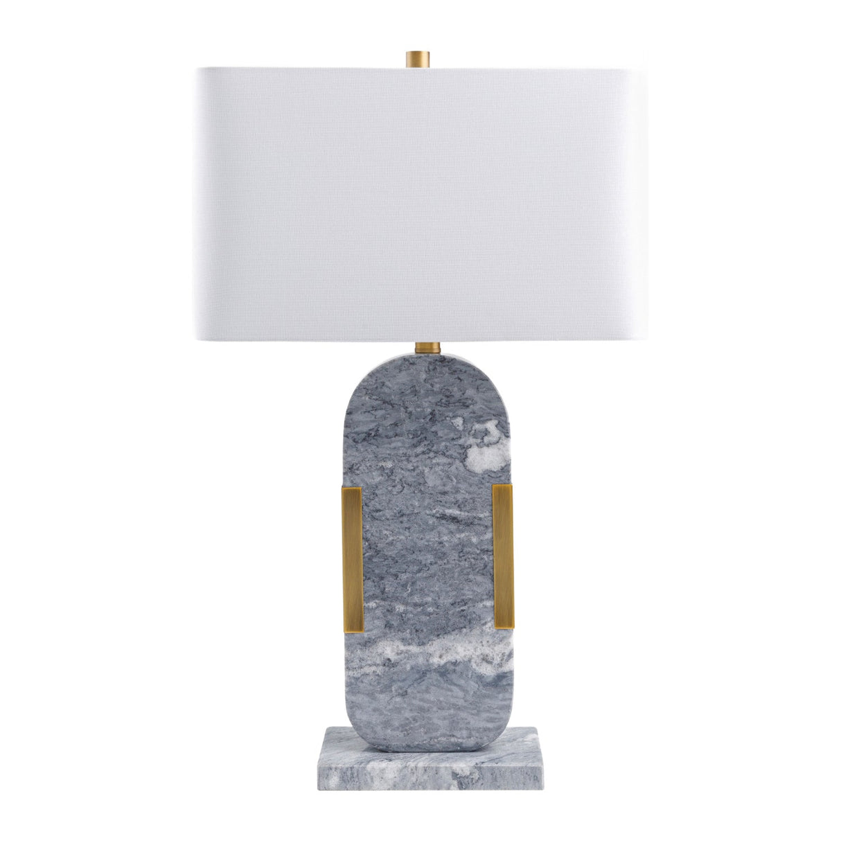 Modern European furniture - Gray Marble Accent Table Lamp - www.oroa.com
