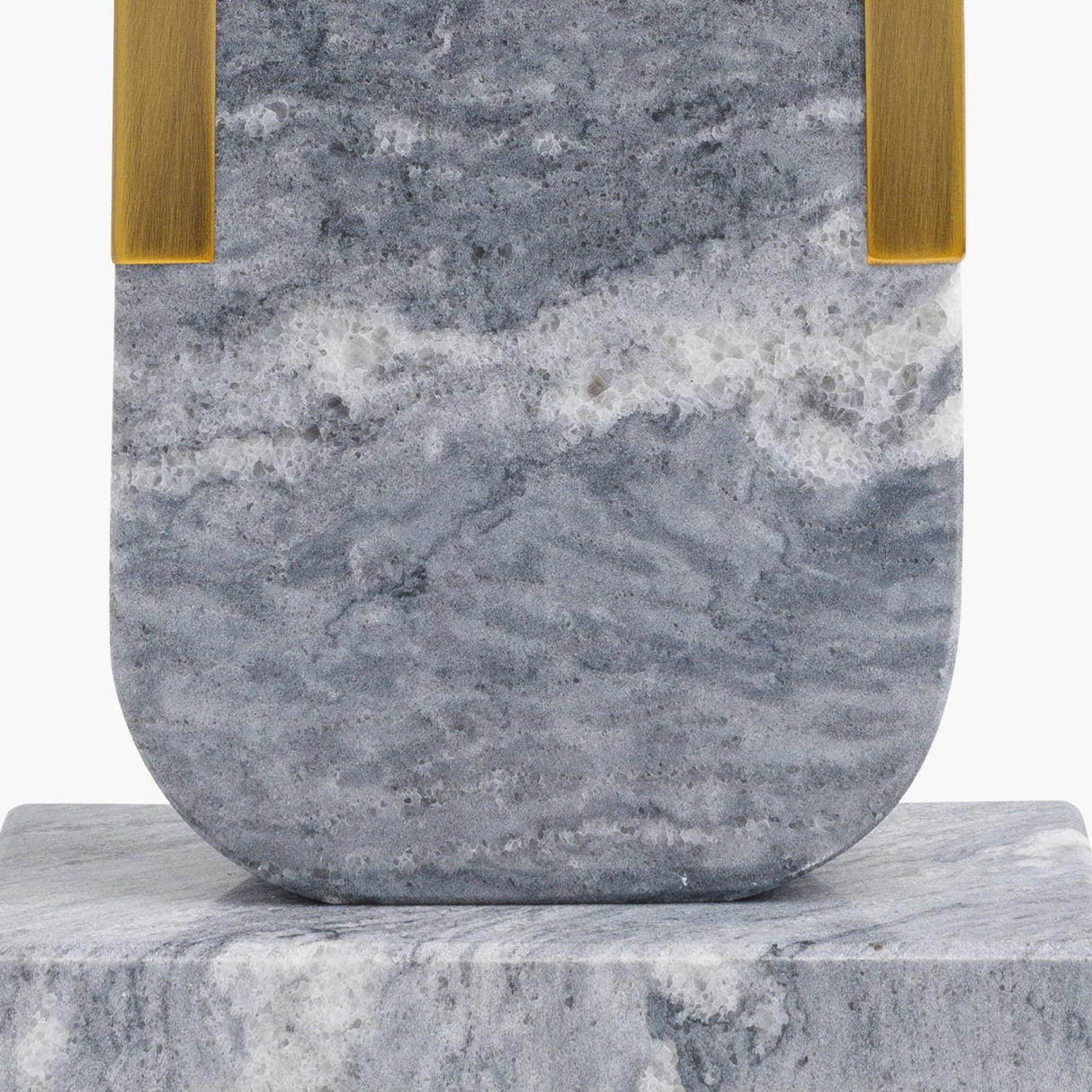 Modern European furniture - Gray Marble Accent Table Lamp - www.oroa.com