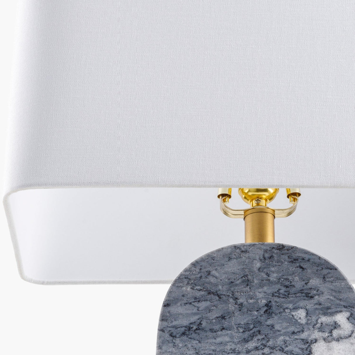 Modern European furniture - Gray Marble Accent Table Lamp - www.oroa.com