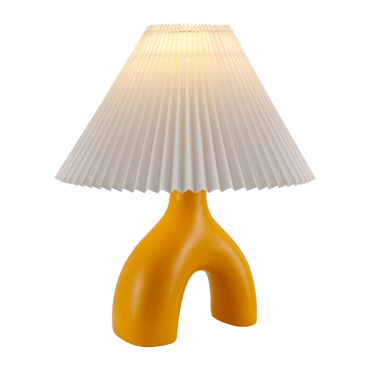 Ceramic White Linen Table Lamp | Oroa.com