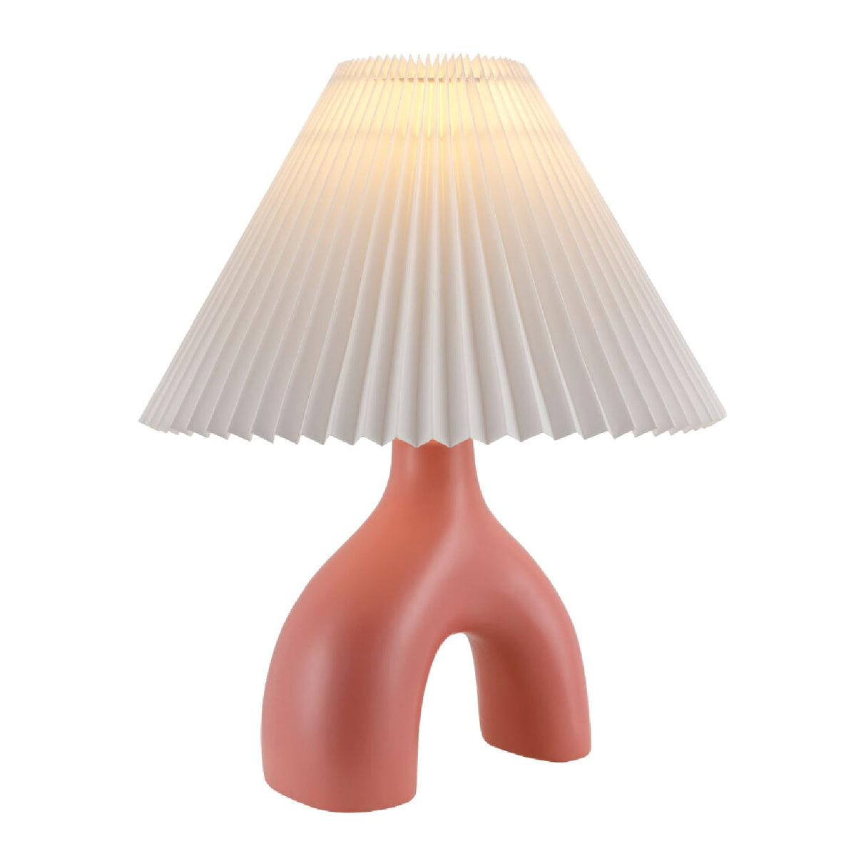 Modern European furniture - Ceramic White Linen Table Lamp - www.oroa.com