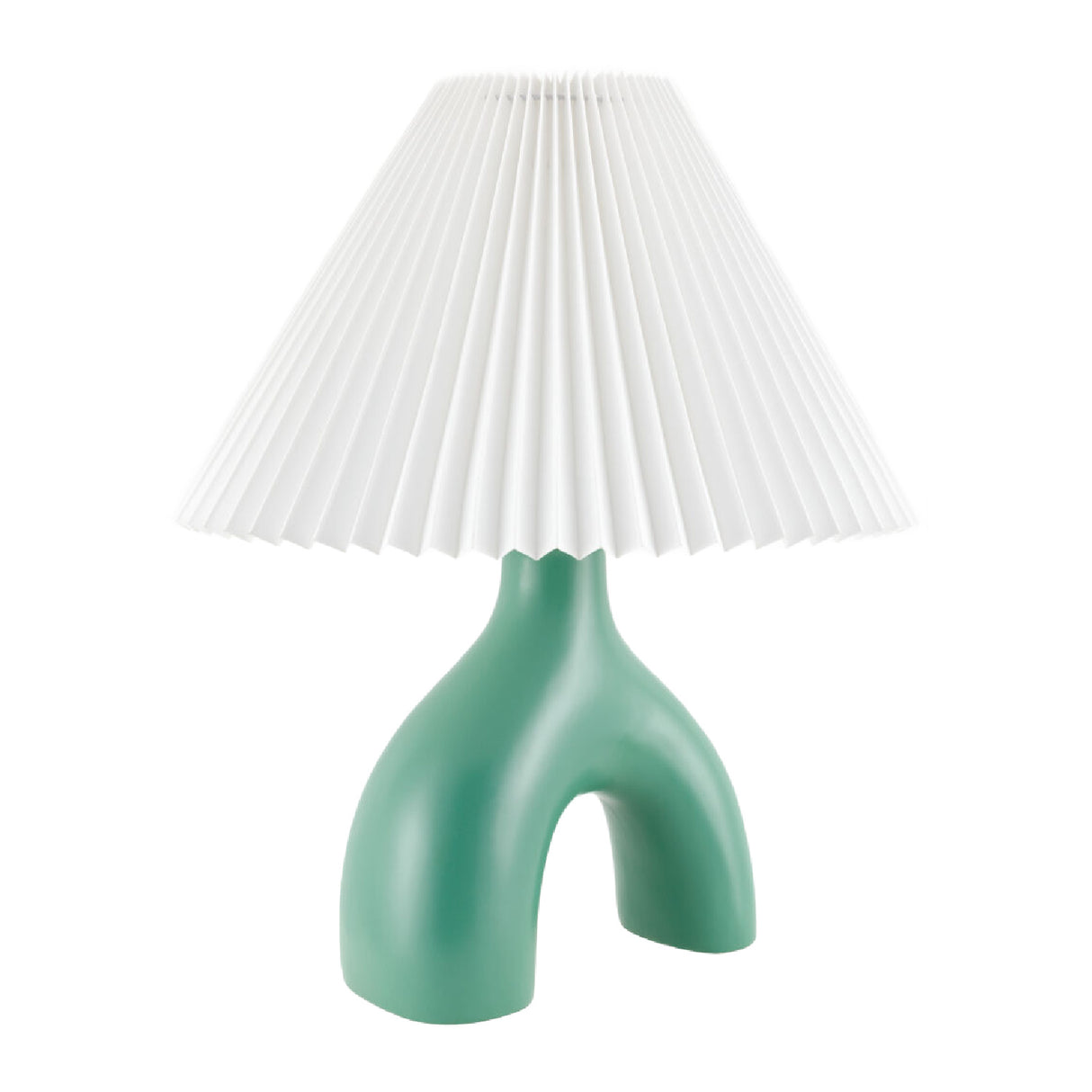 Modern European furniture - Ceramic White Linen Table Lamp - www.oroa.com