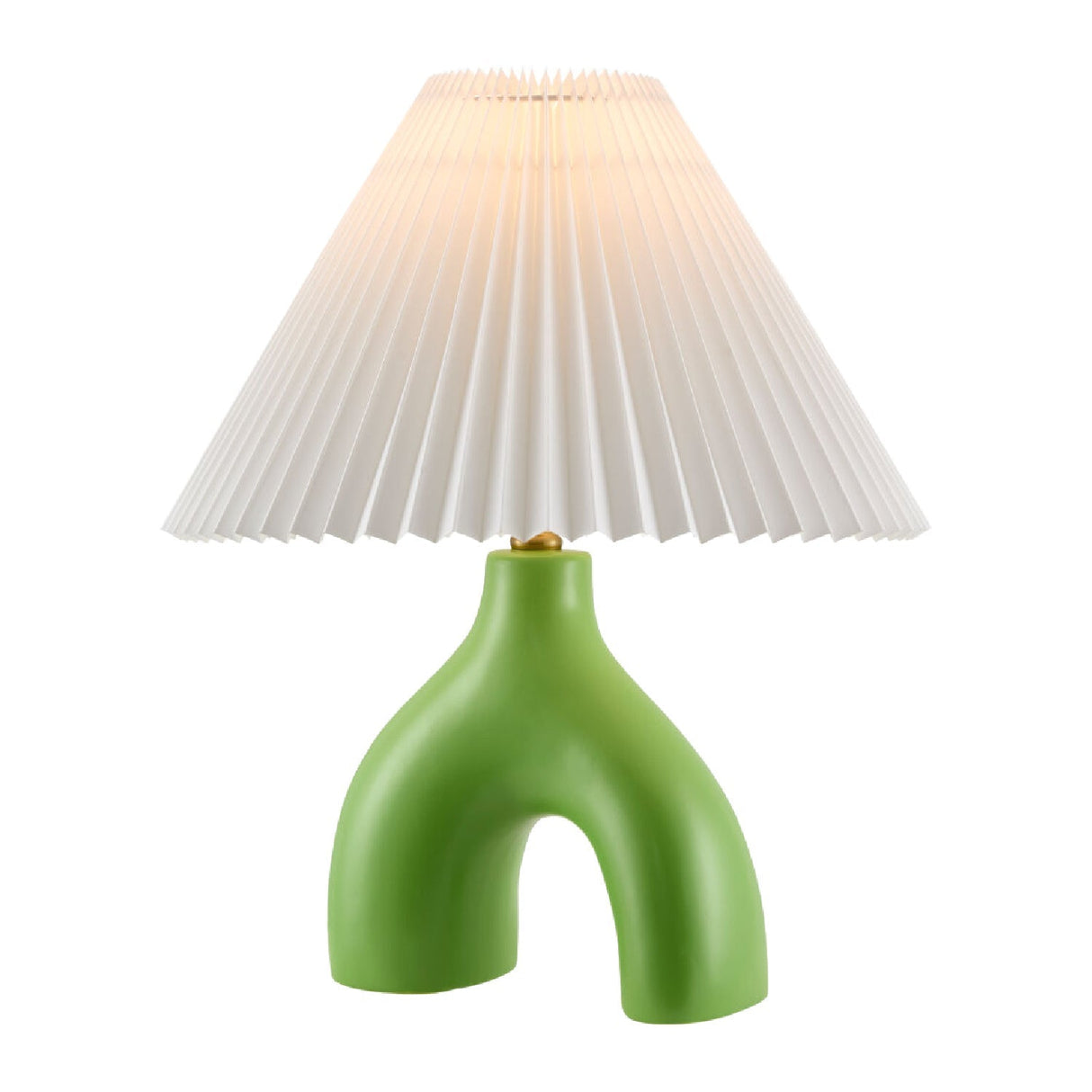 Modern European furniture - Ceramic White Linen Table Lamp - www.oroa.com