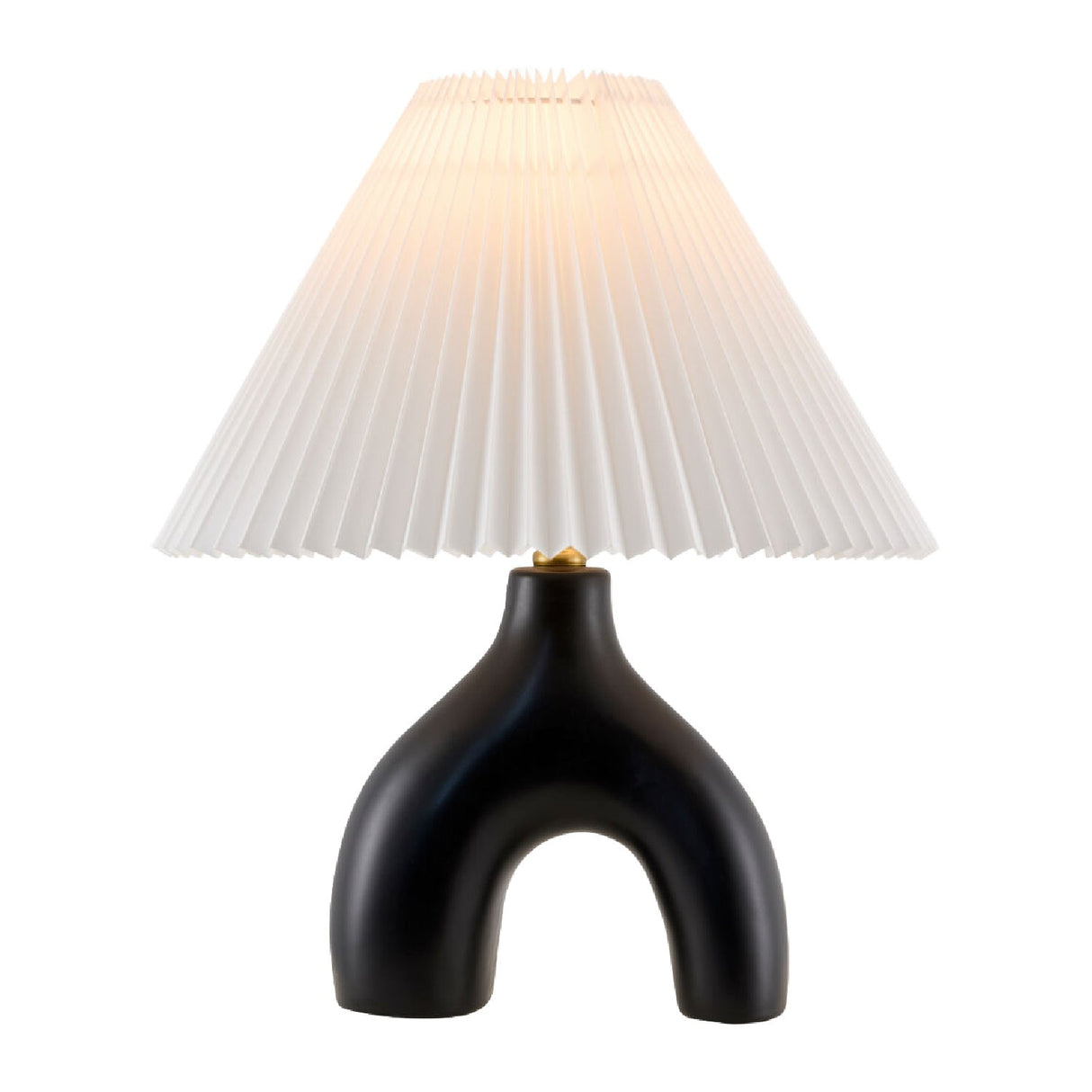 Modern European furniture - Ceramic White Linen Table Lamp - www.oroa.com