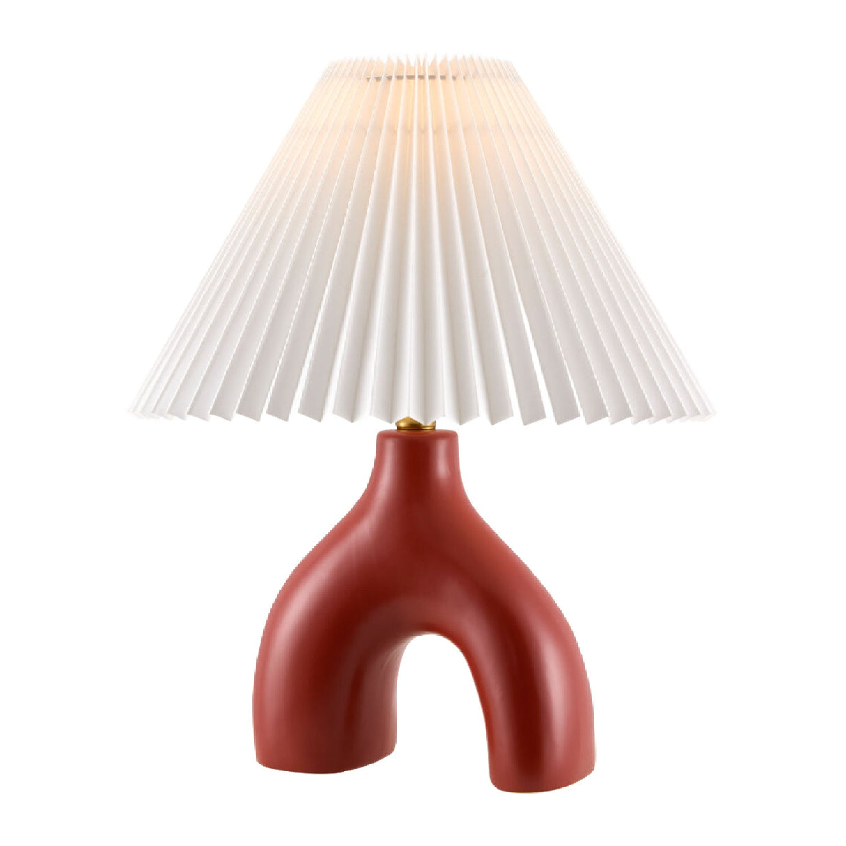 Modern European furniture - Ceramic White Linen Table Lamp - www.oroa.com