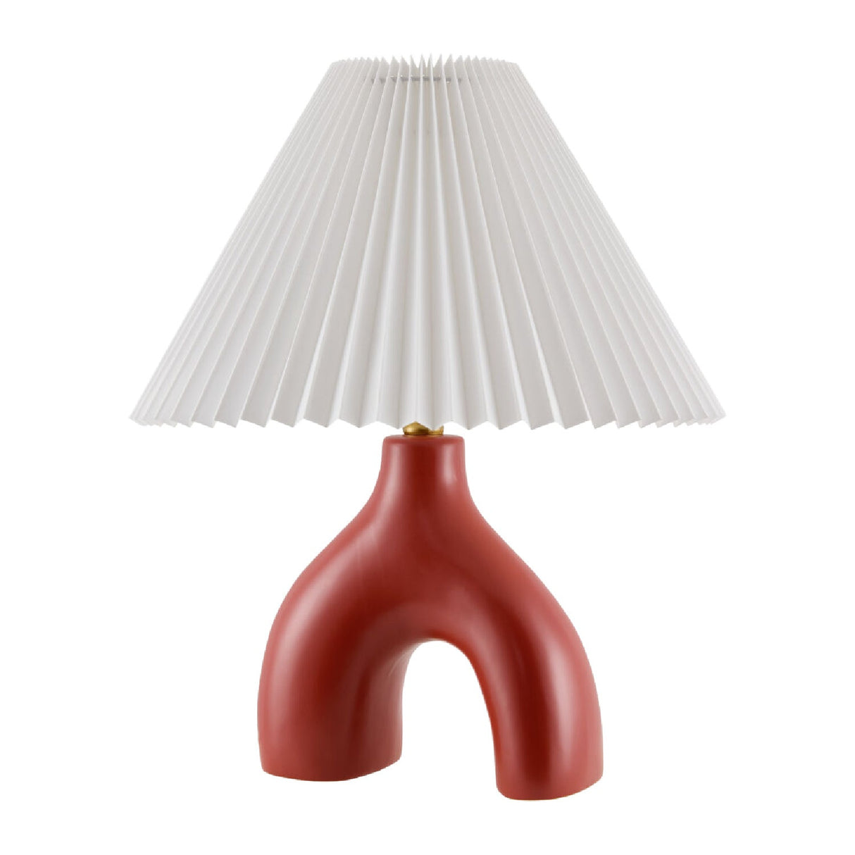 Modern European furniture - Ceramic White Linen Table Lamp - www.oroa.com