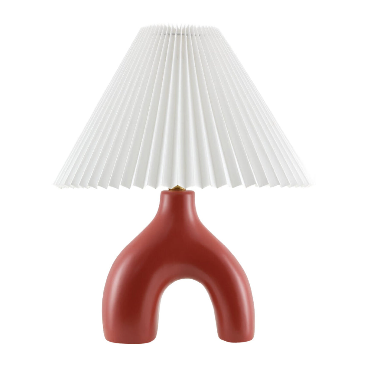 Modern European furniture - Ceramic White Linen Table Lamp - www.oroa.com