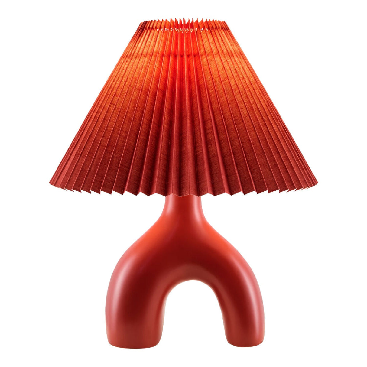 Modern European furniture - Ceramic Cream Linen Table Lamp - www.oroa.com