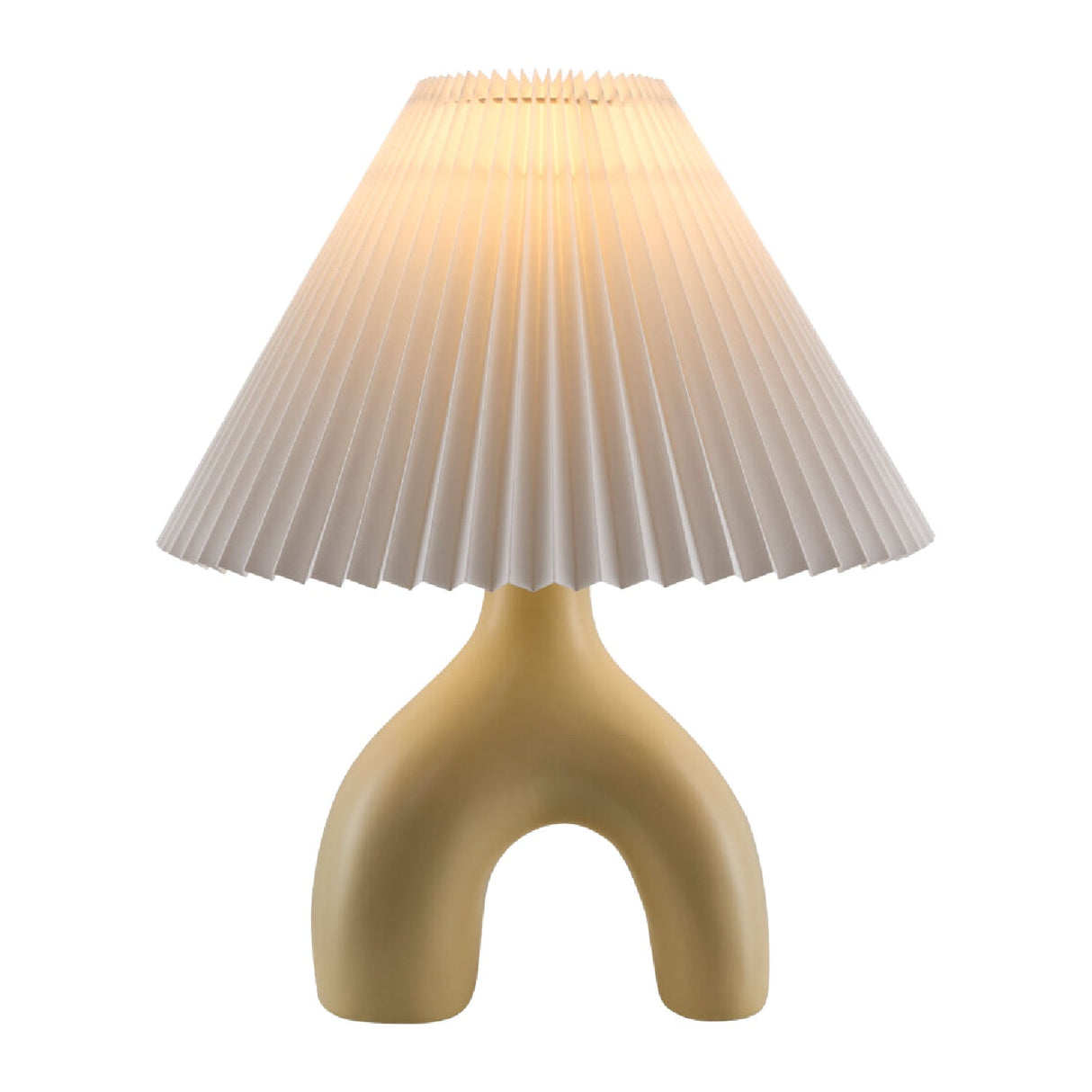 Modern European furniture - Ceramic White Linen Table Lamp - www.oroa.com