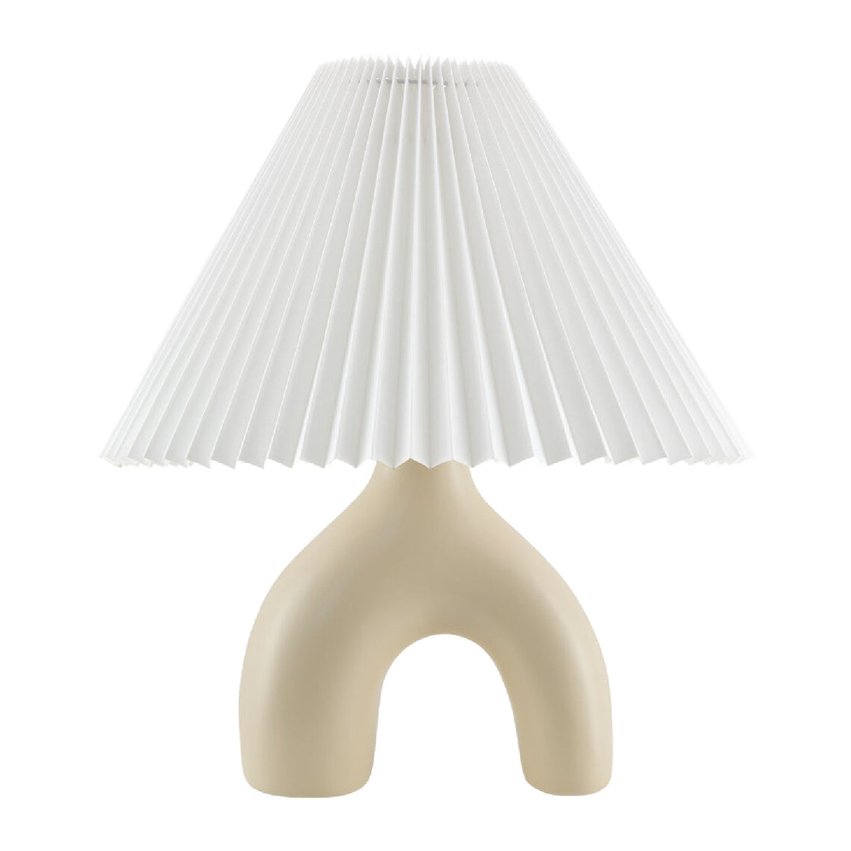 Modern European furniture - Ceramic White Linen Table Lamp - www.oroa.com